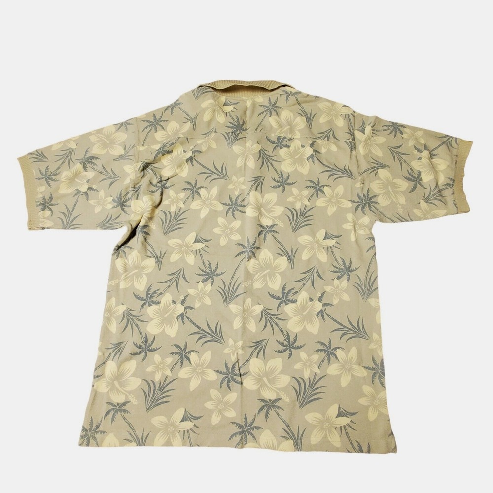 Tommy Bahama Polo Shirt Mens Yellow Floral Short Sleeve 100%‎ Cotton Size XL - Picture 2 of 8